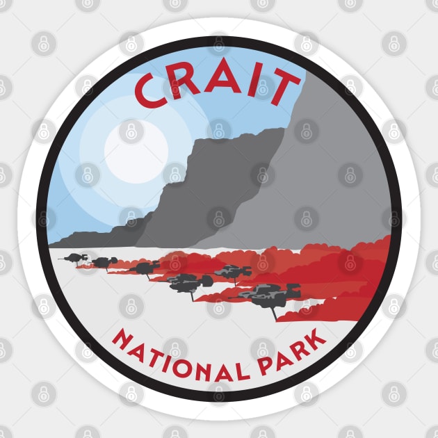 Crait National Park Sticker by Hanneliza